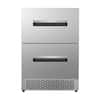Front. Equator - Equator 24" 5.3 cf. Indoor Outdoor Refrigerator | Dual Zone CONVERTIBLE Freezer Drawer Refrigerator Built-in/FS IPX4 - Stainless Steel.