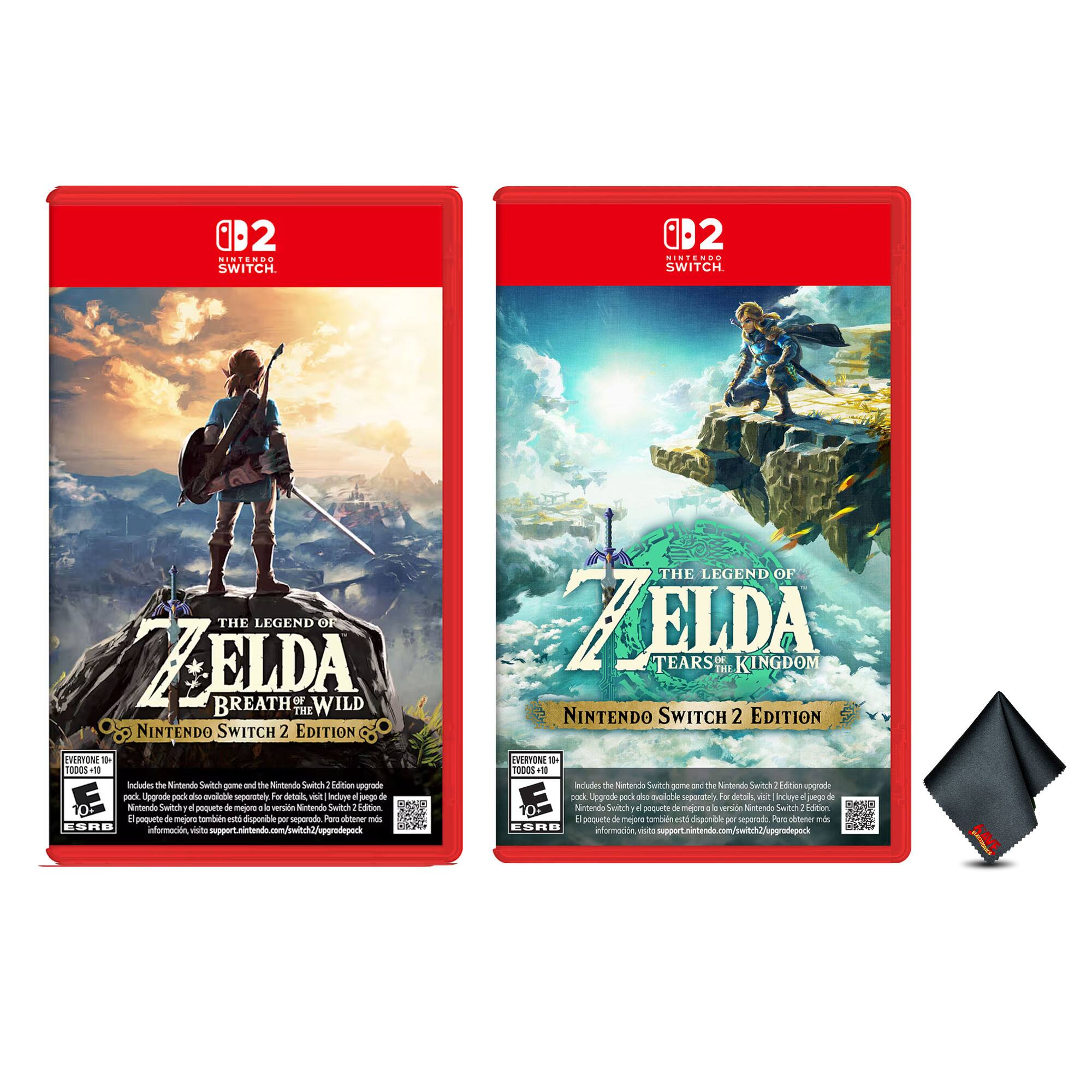 The Legend of Zelda: Tears of the Kingdom and The Legend of Zelda: Breath of the Wild for Switch 2 Bundle - Nintendo Switch 2