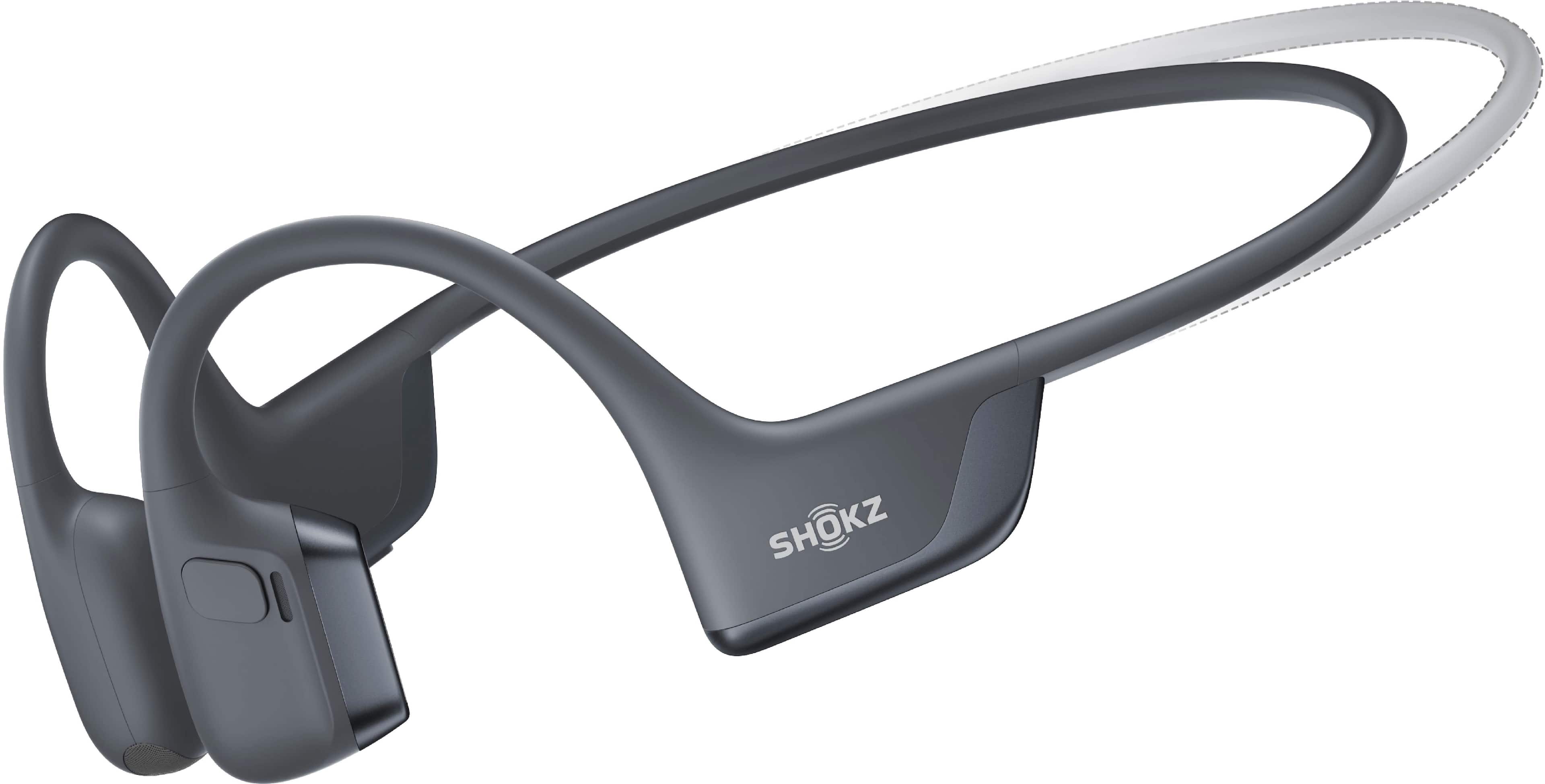Shokz - OpenRun Pro 2 Mini Wireless Bone Conduction Open-Ear Bluetooth Sports Headphones - Black - Front_Zoom