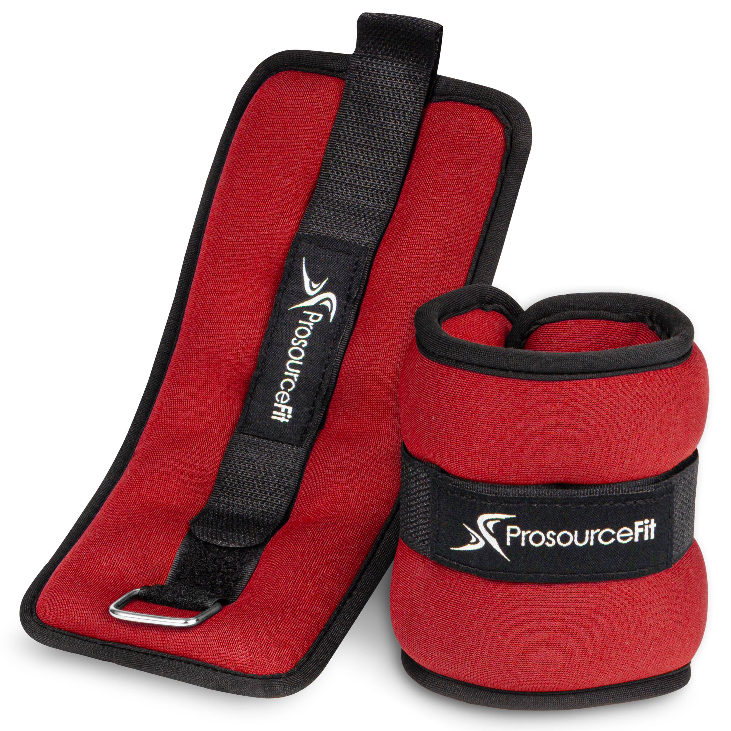 ProsourceFit - Ankle Weights, 1.5 lbs, Set of 2 - Red