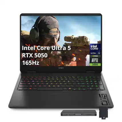 Intel Core Ultra 5
RTX 5050
165Hz
Intel Core Ultra 5
NVIDIA GeForce RTX 5050