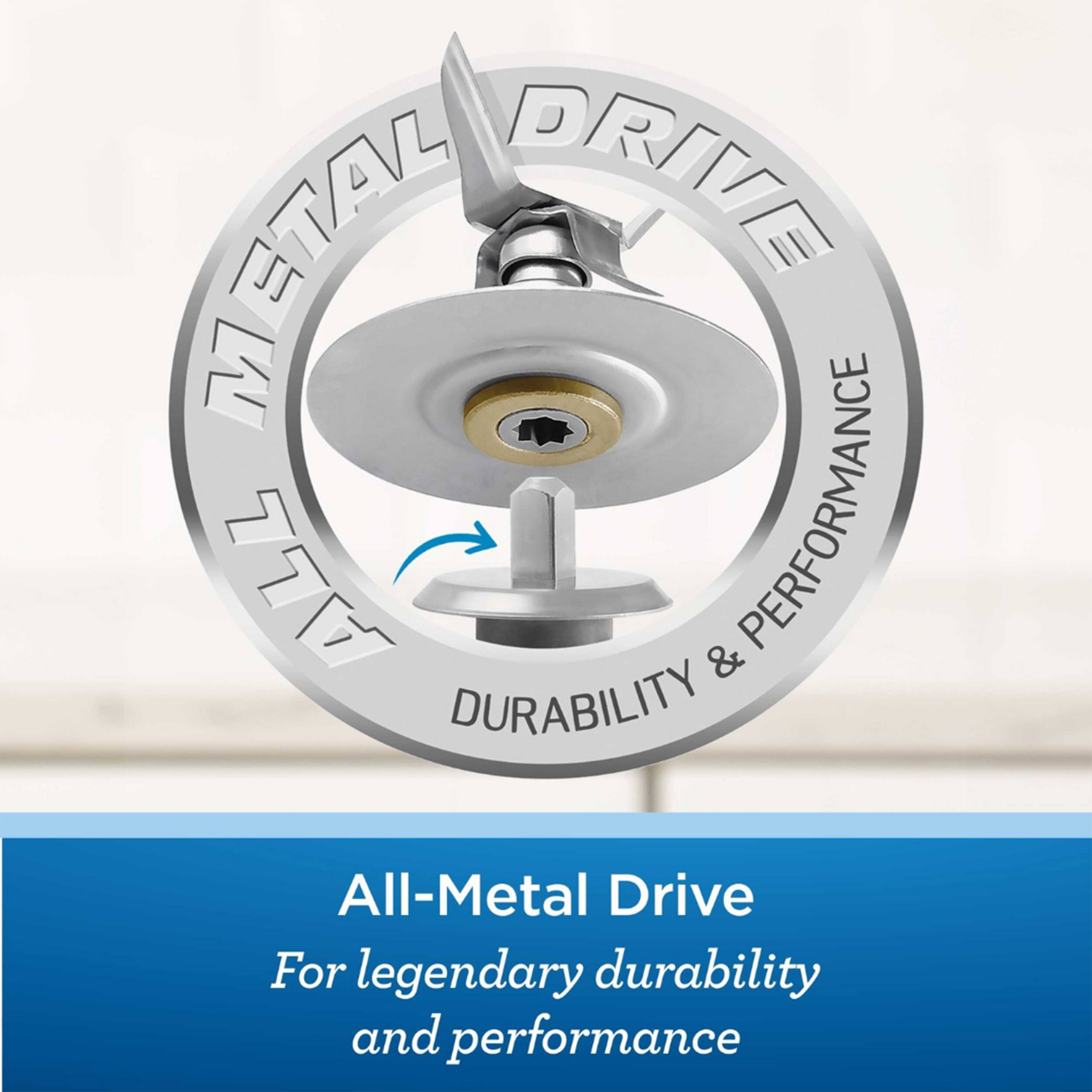 METAL DRIVE ALL & PERFORMANCE DURABILITY

All-Metal Drive
For legendary durability and performance
