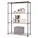 Front. TRINITY - 4-Tier 36x14x54 Commercial Wire Shelving NSF w/Liners Dark Bronze - Dark Bronze.
