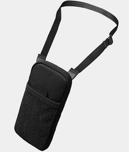 ALPAKA - Modular Shoulder Pocket Slim Phone Sling Bag, Crossbody Pouch with Card Sleeve, Belt/Bag Attachment - Black Ultradyne 100D