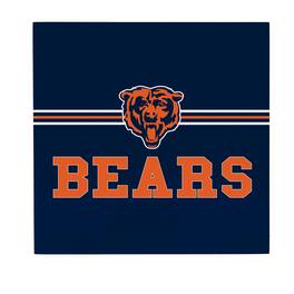 Evergreen Enterprises - Chicago Bears 12" x 12" Wood Wall Sign - Multicolor