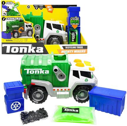 1. POUR
2. CRANK & MIX
TRY ME!
LIGHTS & SOUNDS
WARNING: CHOKING HAZARD - Small parts. Not for children under 3 years.
1 SET
Tonka
RECYCLING TRUCK
MIGHTY MIXERS
Tonka
DOZE & MIX-INS!
Tonka