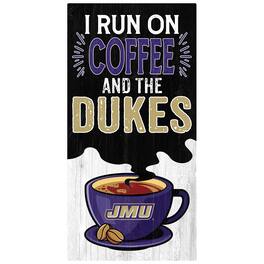 Fan Creations - James Madison Dukes 6" x 12" Coffee Wall Art - Multicolor