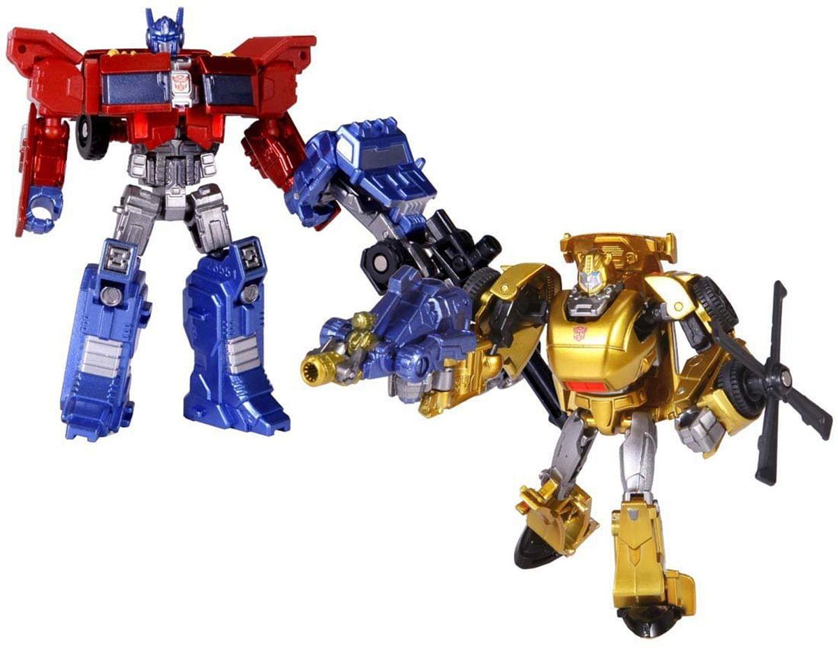 Front. Takara - Transformers Tg-24 Optimus Prime & Bumblebee Figure.