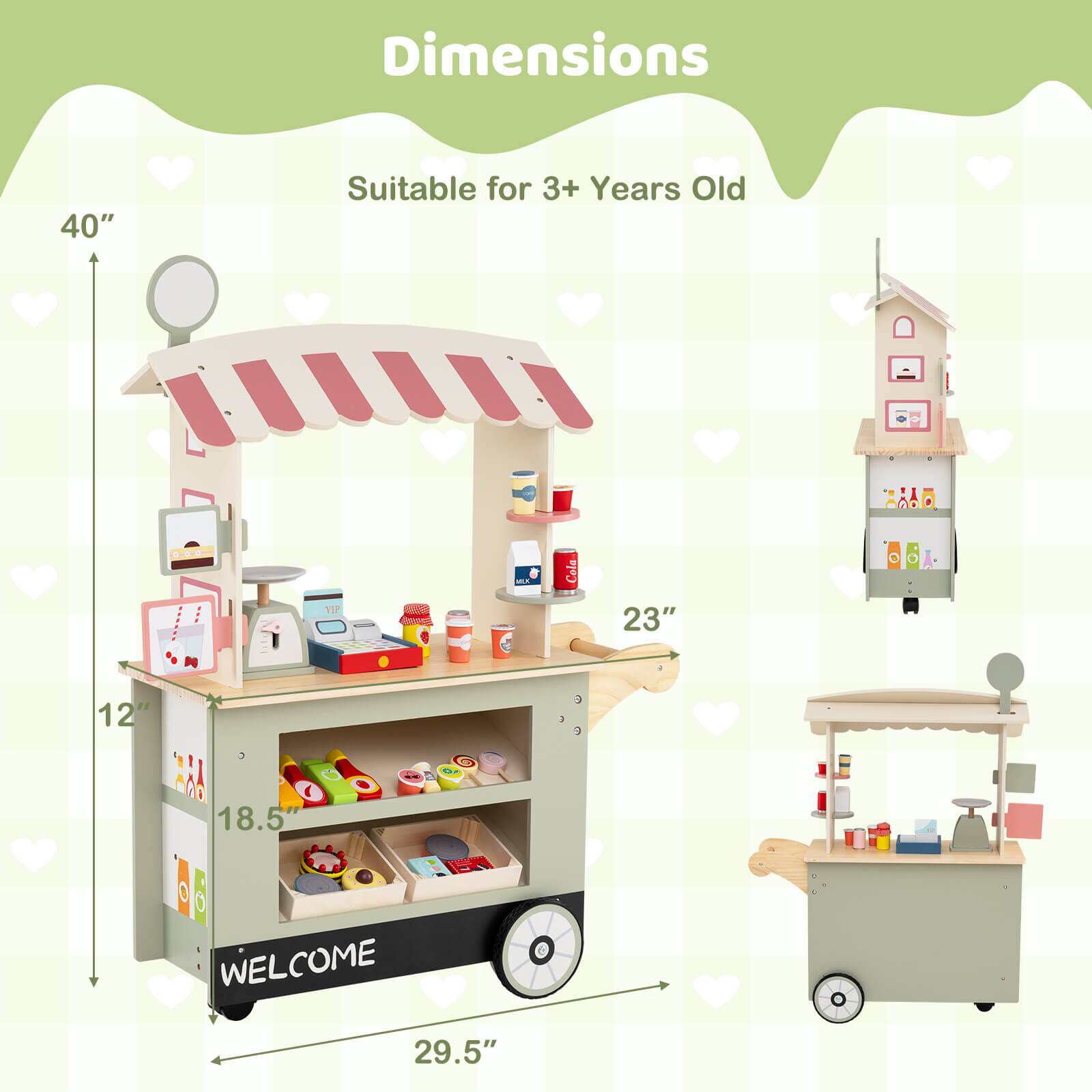 Dimensions  
Suitable for 3+ Years Old  

40"  
23"  
12"  
18.5"  
29.5"