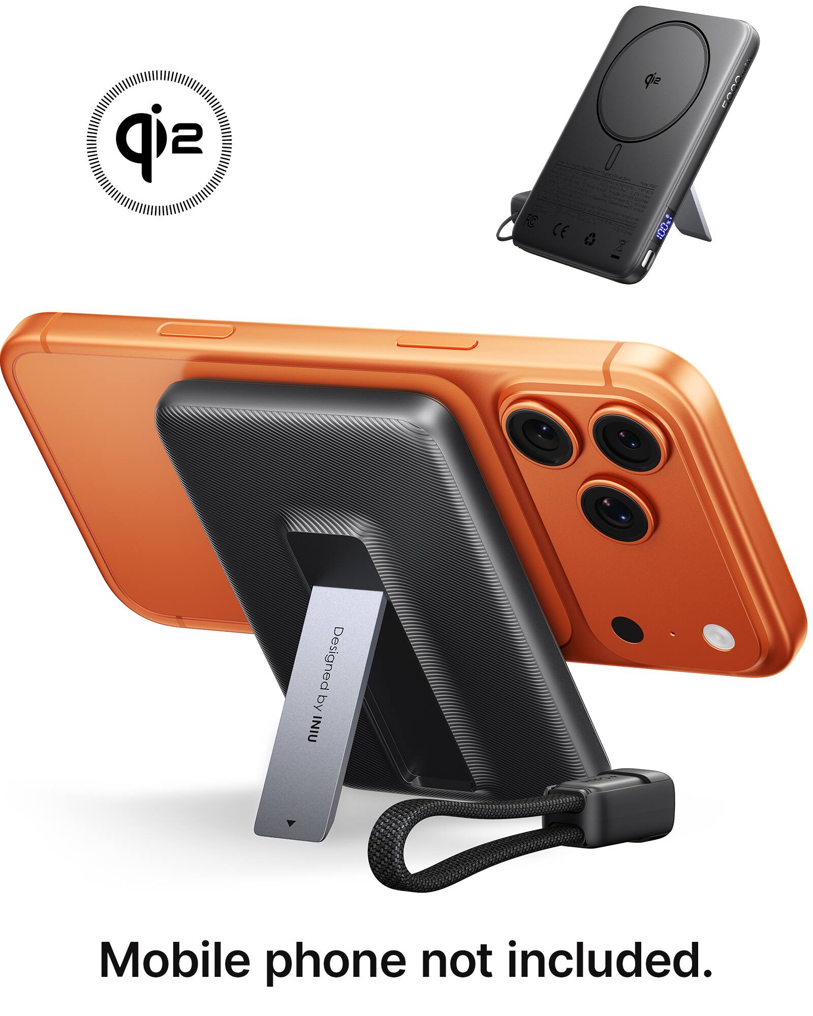 Sip 2 C CE 3 Qie 100%! ASCA Designed by INIU Mobile phone not included.