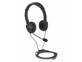 Kensington - Classic EQ USB-C Headset with Mic, Volume Control, 6 ft Braid Cord, Padded Headband for Kids & Adults - Red