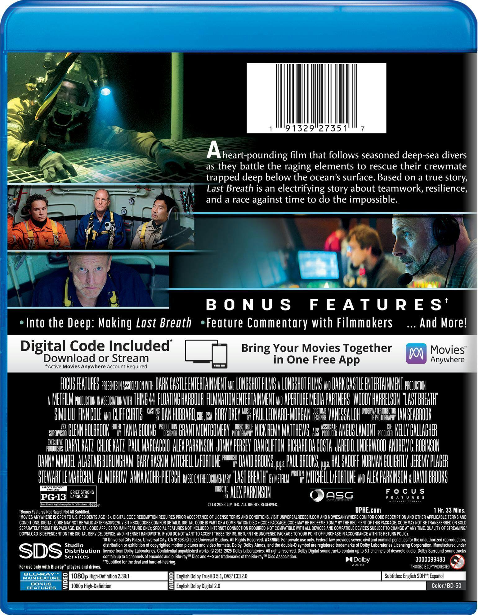 Back. Last Breath [Blu-ray].