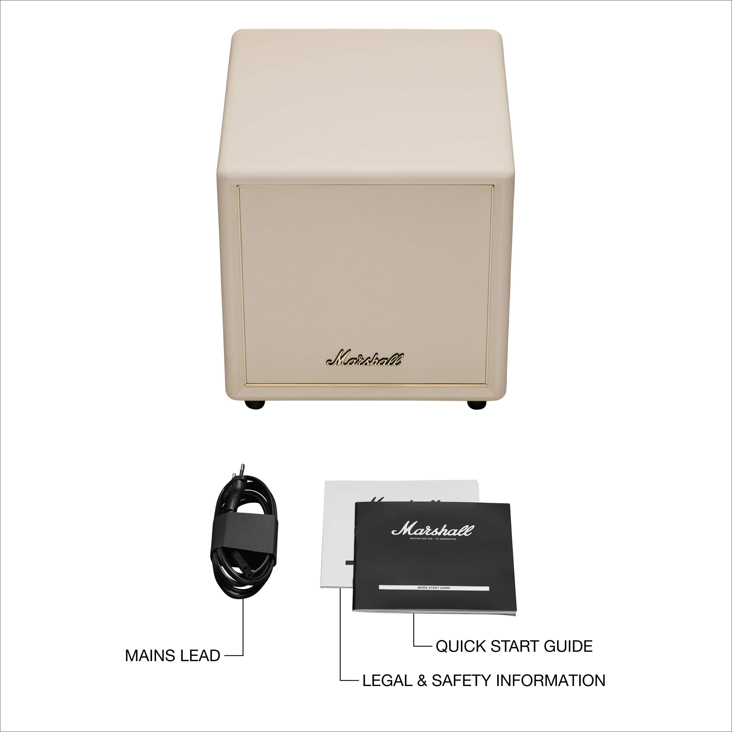 Marshall MAINS LEAD QUICK START GUIDE LEGAL & SAFETY INFORMATION