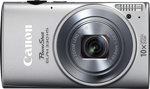  Canon - PowerShot ELPH 330 HS 12.1-Megapixel Digital Camera - Silver