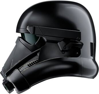 death star motorcycle helmet WARS The Black Series Imperial Trooper Premium Electronic Helmet, Rogue One: A Story Roleplay Item for Ages 14 and Up What materials are used in the manufacture of the helmet Commander of the Death Star,