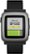 Alt View Zoom 19. Pebble - Time Smartwatch 38mm Polycarbonate - Black Silicone.