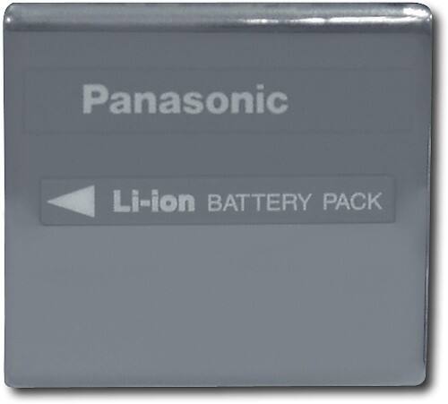 Front Standard. Panasonic - Lithium-Ion Battery for Select Panasonic Camcorders.