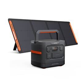 Jackery - Explorer 1500 Ultra Portable Power Station (1536Wh) with a 200W Solar Panel for Outdoor Use and Emergency Backup (1536 Wh Capacity) - Black