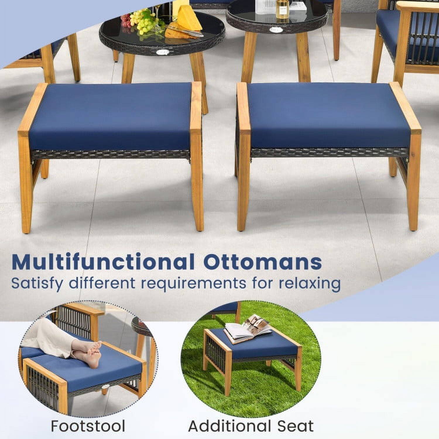 Multifunctional Ottomans  
Satisfy different requirements for relaxing  

Footstool  
Additional Seat