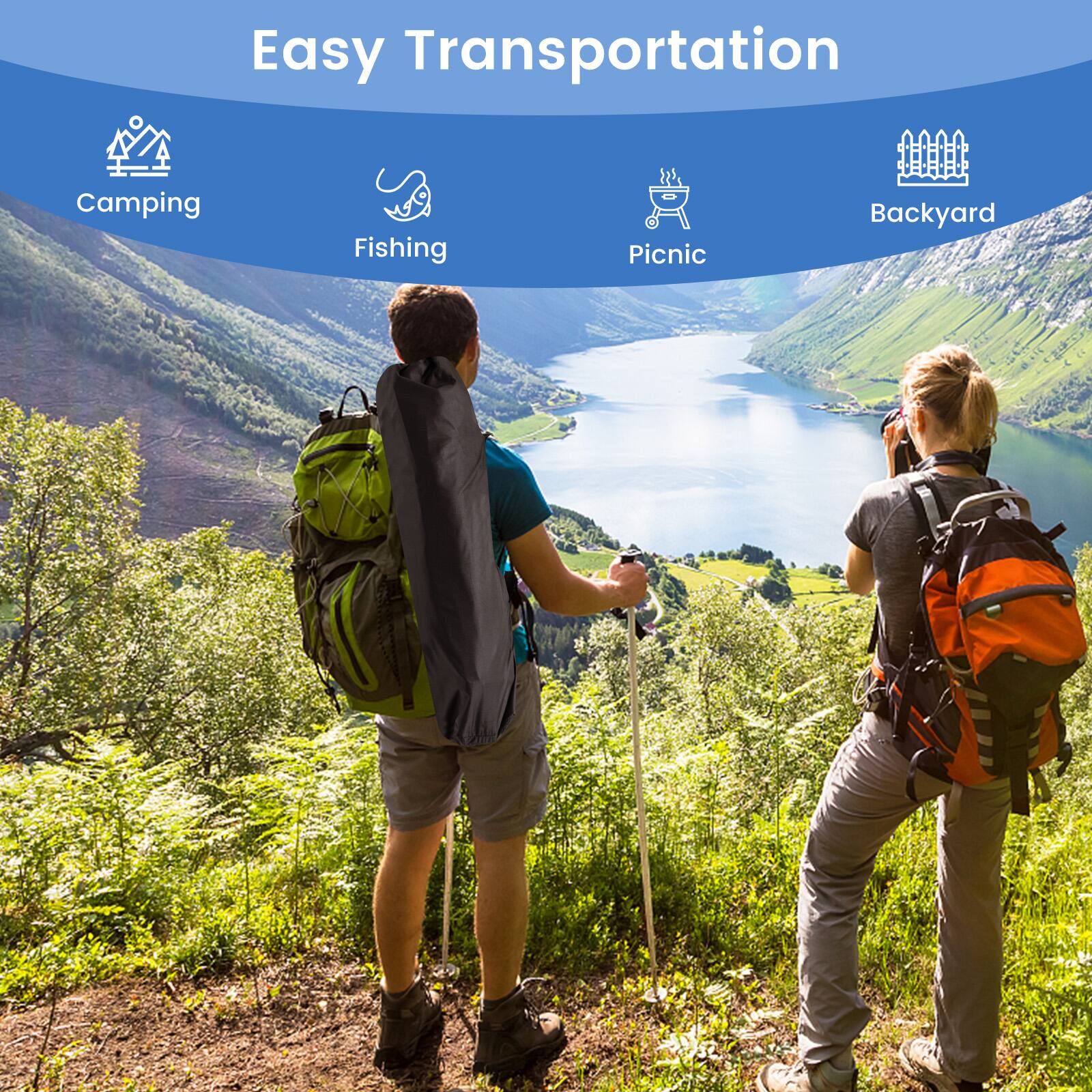 Easy Transportation Camping Fishing Picnic Backyard