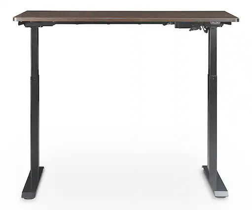 Front. Serta - Creativity Electric Height Adjustable Standing Desk - Brown.