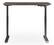 Front. Serta - Creativity Electric Height Adjustable Standing Desk - Brown.