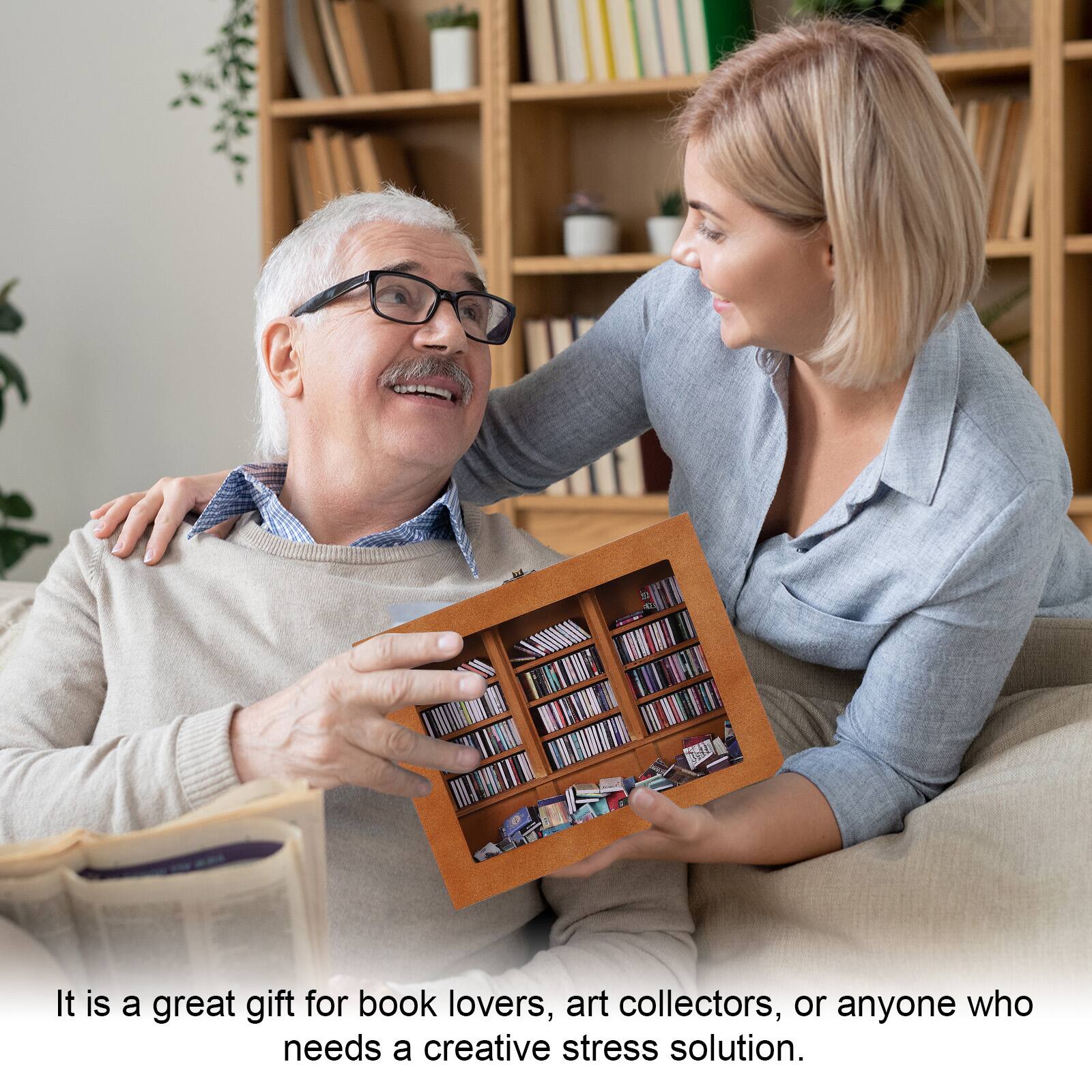 It is a great gift for book lovers, art collectors, or anyone who needs a creative stress solution.