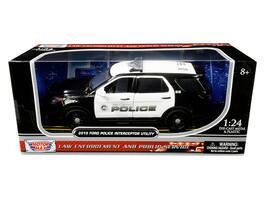 Motormax - 2015 Ford Police Interceptor Utility "San Gabriel Police" (California) 1/24 - Black And White