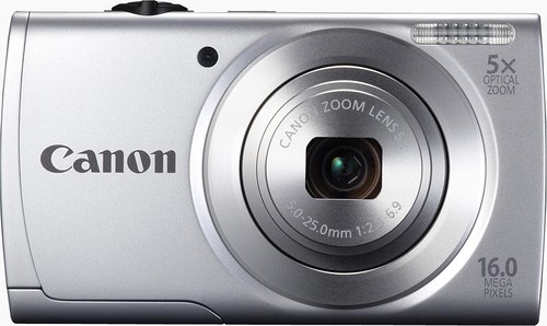  Canon - PowerShot A2500 16.0-Megapixel Digital Camera - Silver