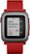Alt View Zoom 2. Pebble - Time Smartwatch 38mm Polycarbonate - Red Silicone.