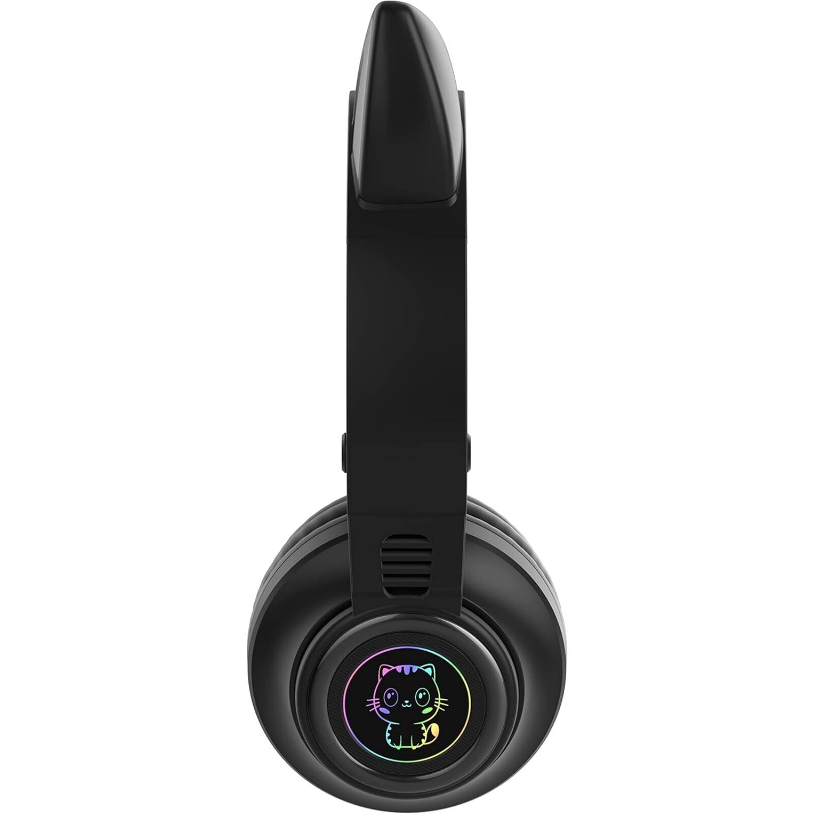 Alt View 1. RISOKEYS - Cat Ear Bluetooth Headphones for Kids & Adults, Wireless Foldable,and Volume Control for iPhone/iPad/Laptop - Black.