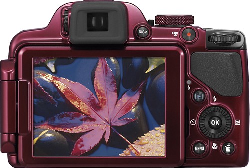 Best Buy: Nikon Coolpix P520 18.1-Megapixel Digital Camera Red 26398
