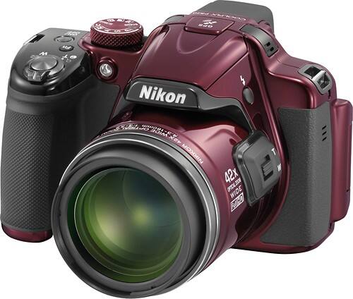 Best Buy: Nikon Coolpix P520 18.1-Megapixel Digital Camera Red 26398