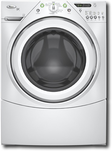  Whirlpool - Duet 4.0 Cu. Ft. 10-Cycle Ultra Capacity Plus Washer - White-on-White