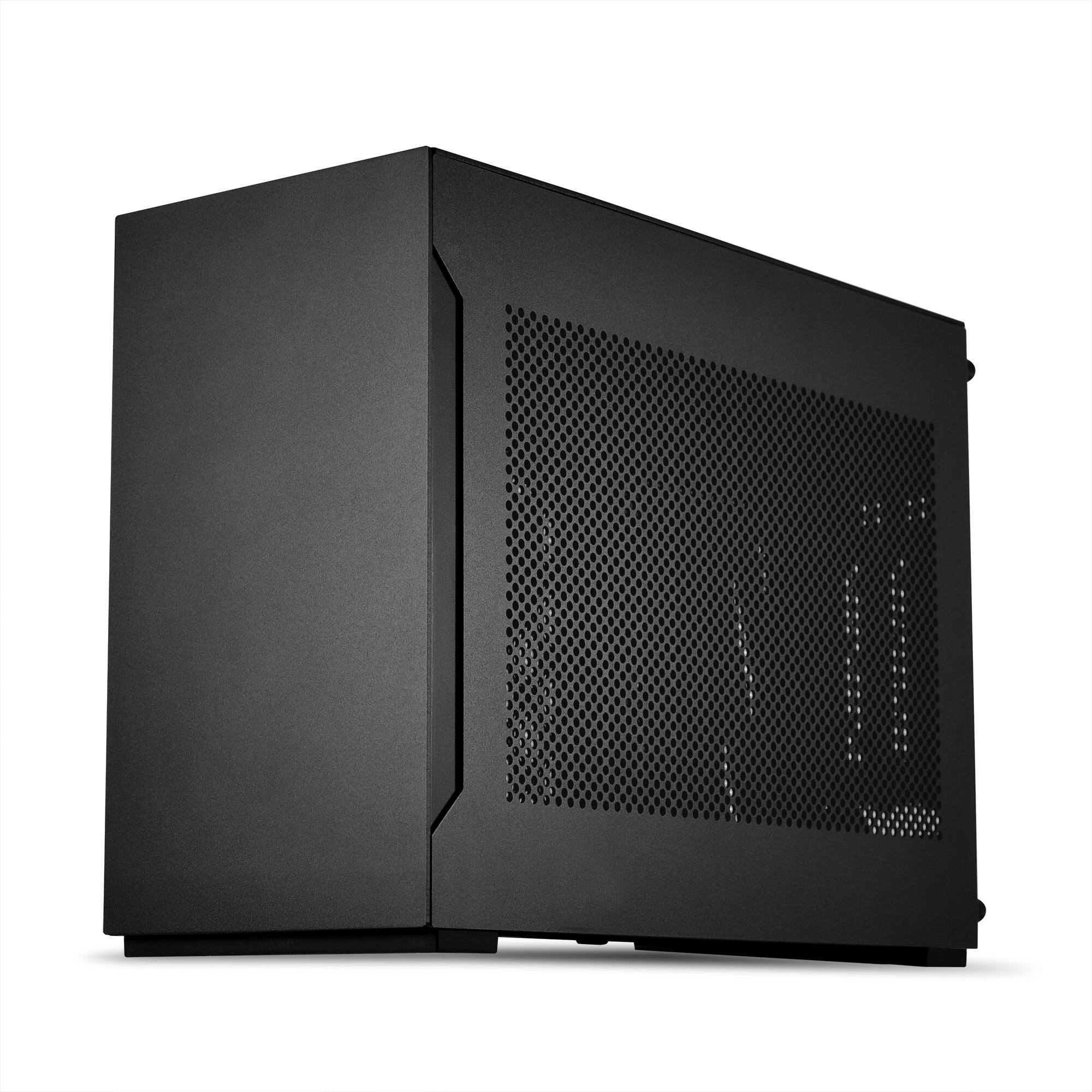 LIAN LI [Mini-ITX] A4-H2O ブラック A4H2OX5 Lian Li A4 H2OX5 Mini ITX PC Case, Triple Slot Mount GPU, Aluminum