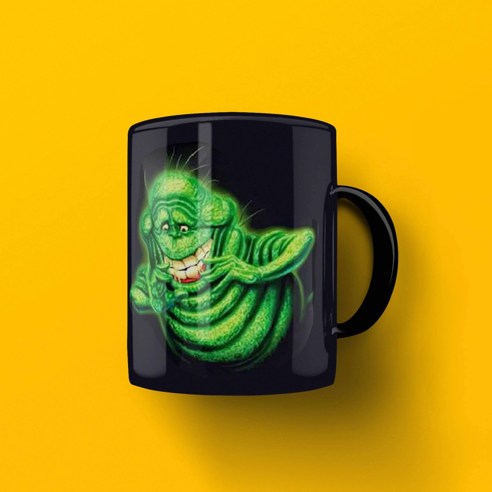 Alt View 1. Seven20 - Ghostbusters Mug: Slimer - Black.