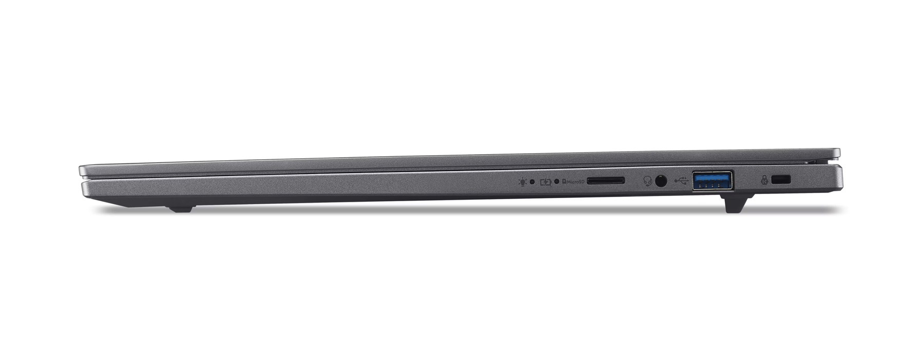 Alt View 5. Acer - Aspire 16 AI 16" WUXGA Touchscreen Intel Core Ultra 5 226V 16GB 1TB SSD Windows 11 Home - Iron.