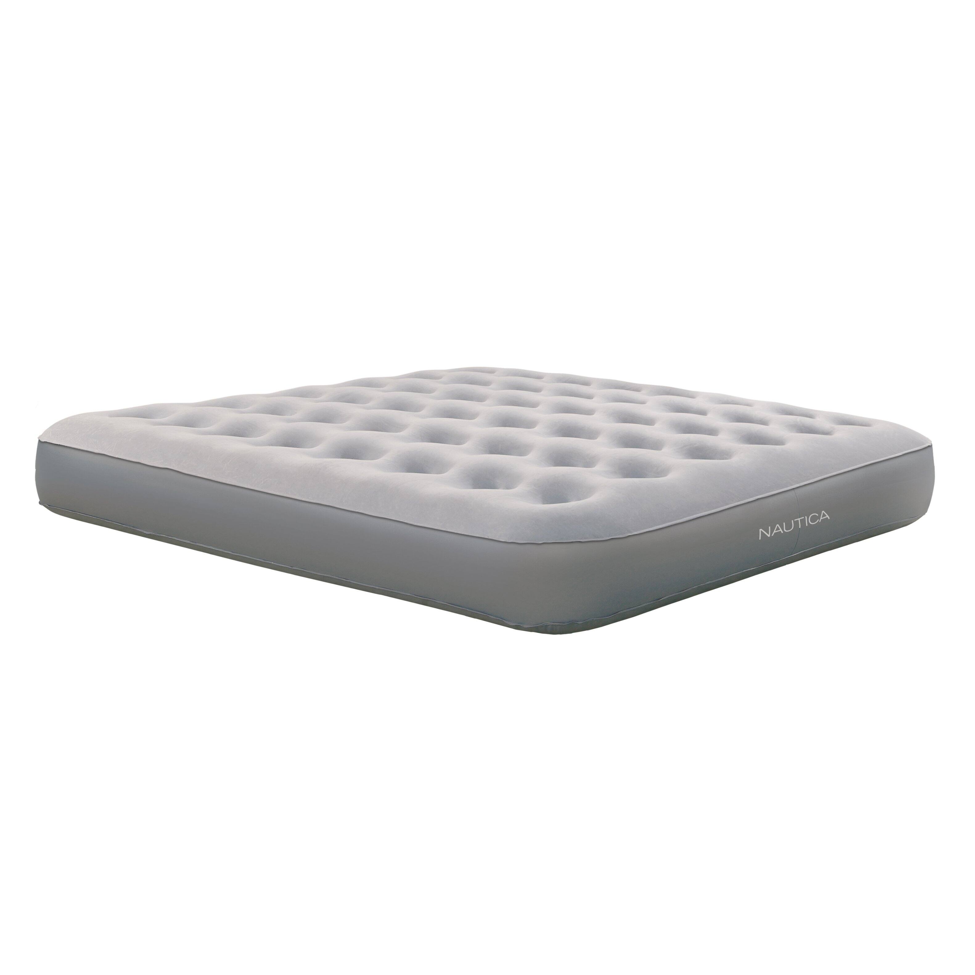 Front. Nautica - Sleep Express 10” Air Mattress with Express Pump - Grey.