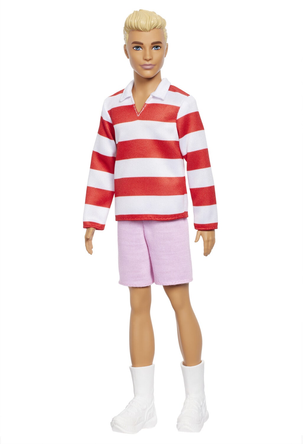 Mattel - Barbie Ken Fashionista, Red And White Stripe - COLLECTABLES - Multicolor