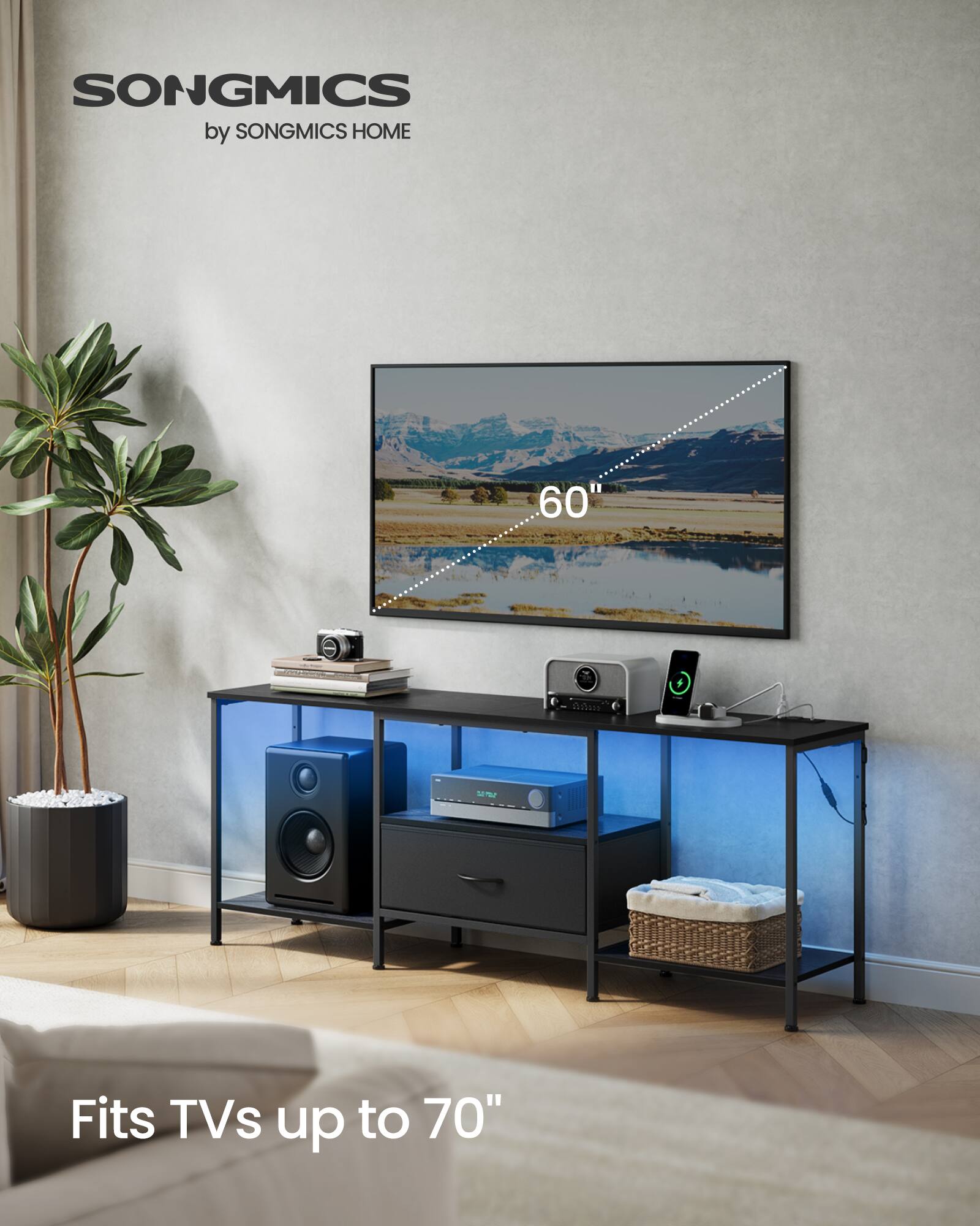 SONGMICS by SONGMICS HOME

60"

Fits TVs up to 70"