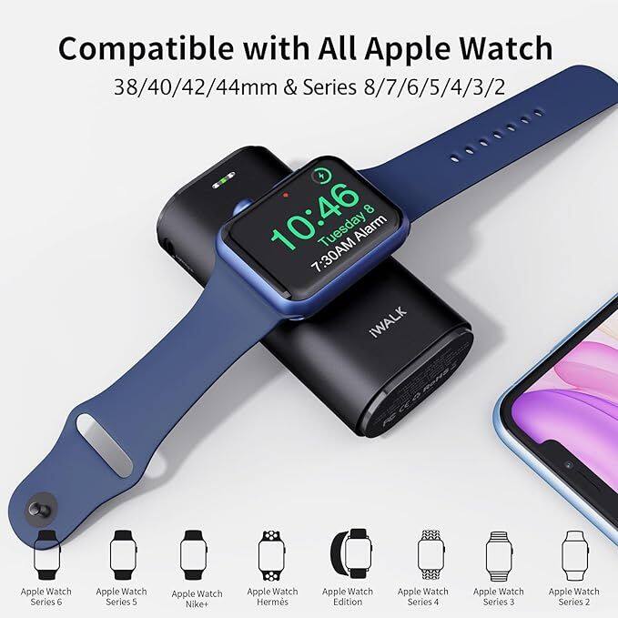 Compatible with All Apple Watch  
38/40/42/44mm & Series 8/7/6/5/4/3/2  

Apple Watch Series 6  
Apple Watch Series 5  
Apple Watch Nike+  
Apple Watch Hermes  
Apple Watch Edition  
Apple Watch Series 4  
Apple Watch Series 3  
Apple Watch Series 2