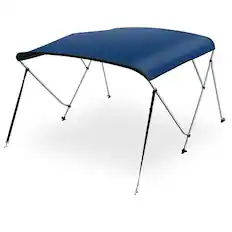 Front. SereneLife - SereneLife Waterproof Boat Bimini Top Cover-61-66'W 3 Bow Bimini Top Canvas Sun Shade Boat Canopy.