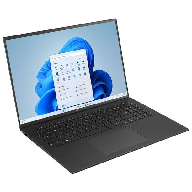 Angle. LG - LG gram 16" WQXGA Laptop, Intel Core, i7-1360P 16GB, 512GB, Windows 11 Home - Black.