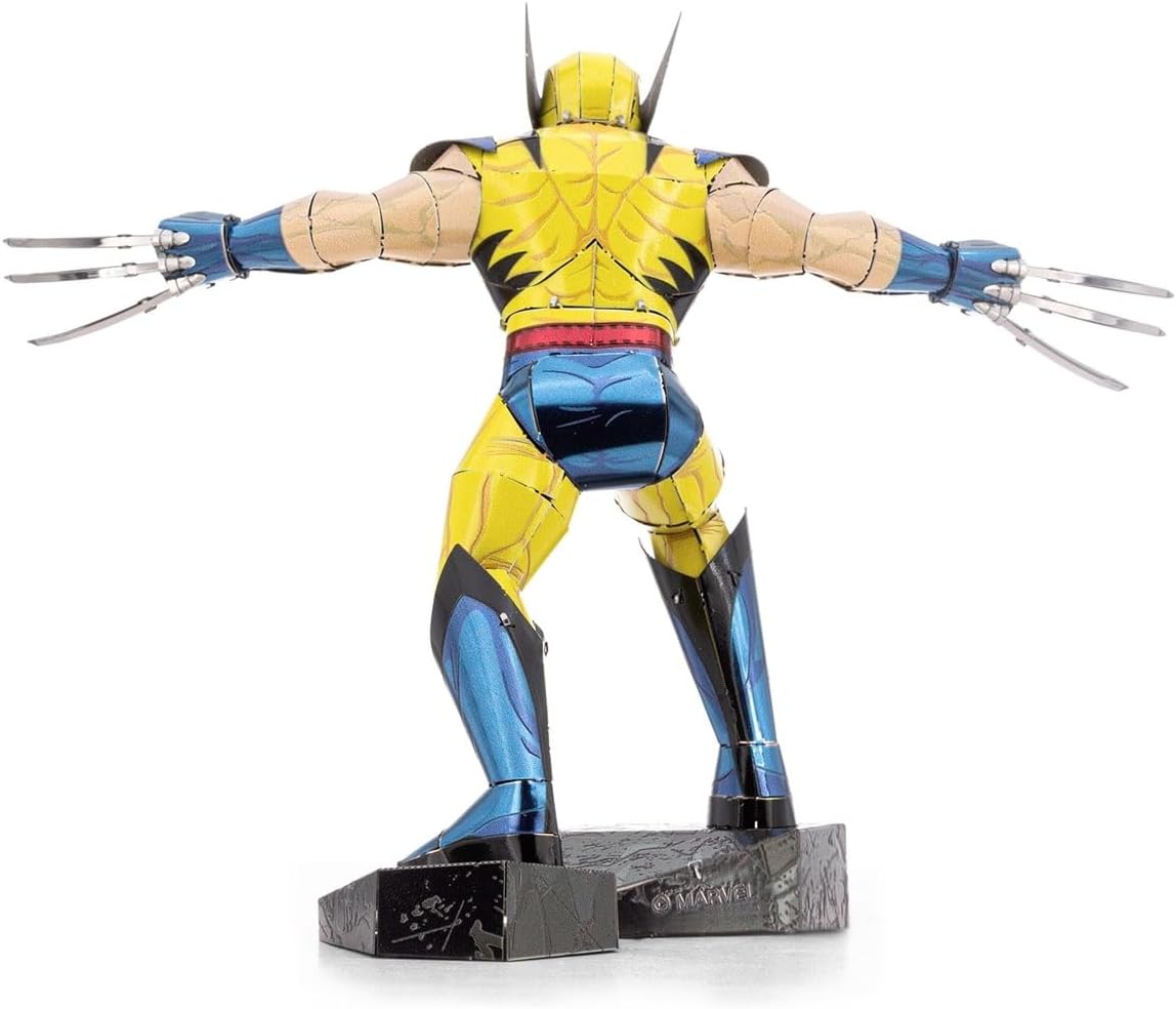 Alt View 2. Metal Earth - Metal Earth X-Men Wolverine 3D Metal Model Kit Fascinations - Silver.