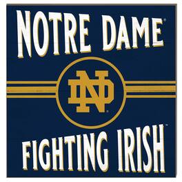 Jardine - Notre Dame Fighting Irish 10'' x 10'' Retro Team Sign - Navy