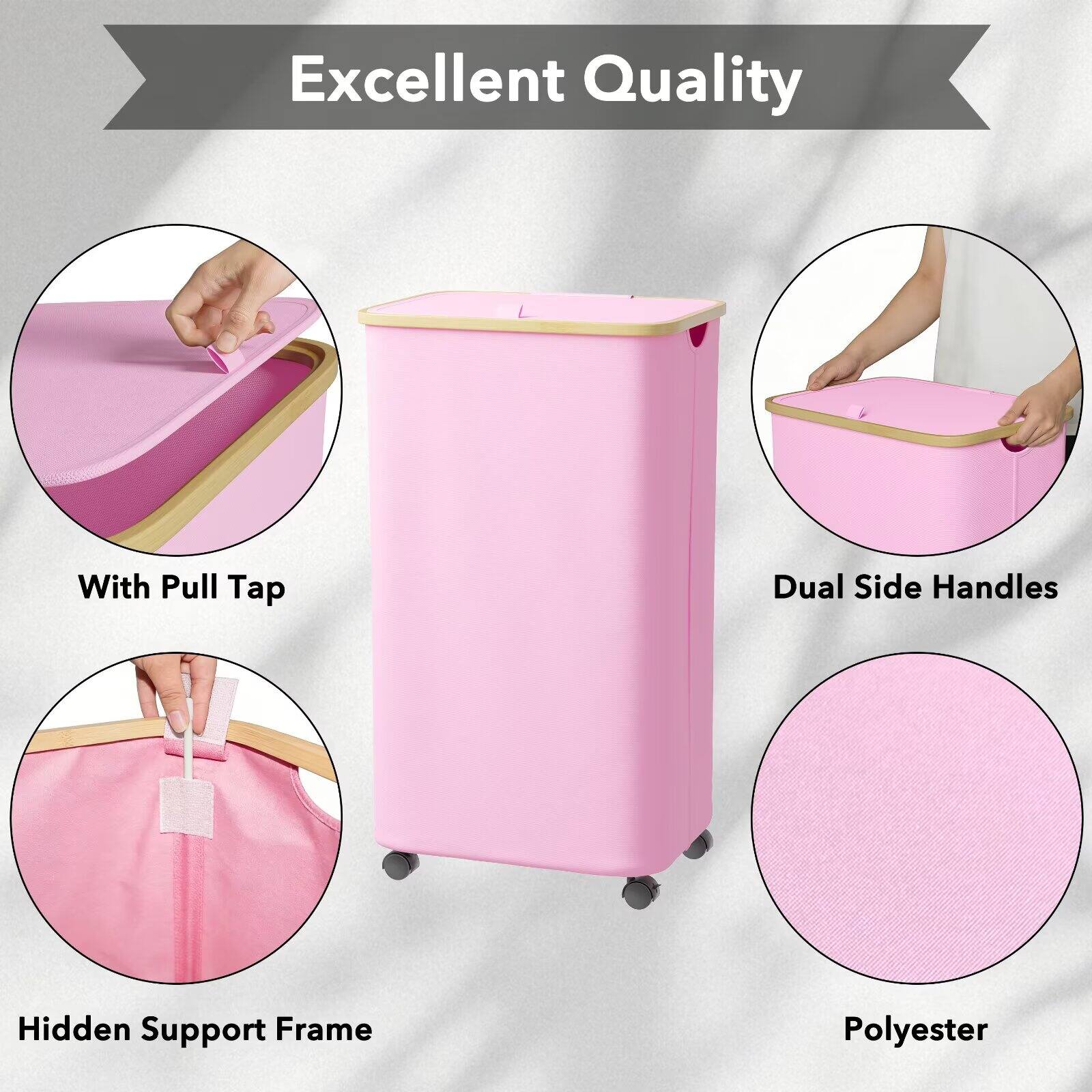 Excellent Quality

- With Pull Tap
- Dual Side Handles
- Hidden Support Frame
- Polyester