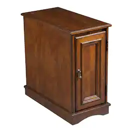 Starlight Canyon Home - Transitional Chairside Chest with Storage - Dark Brown