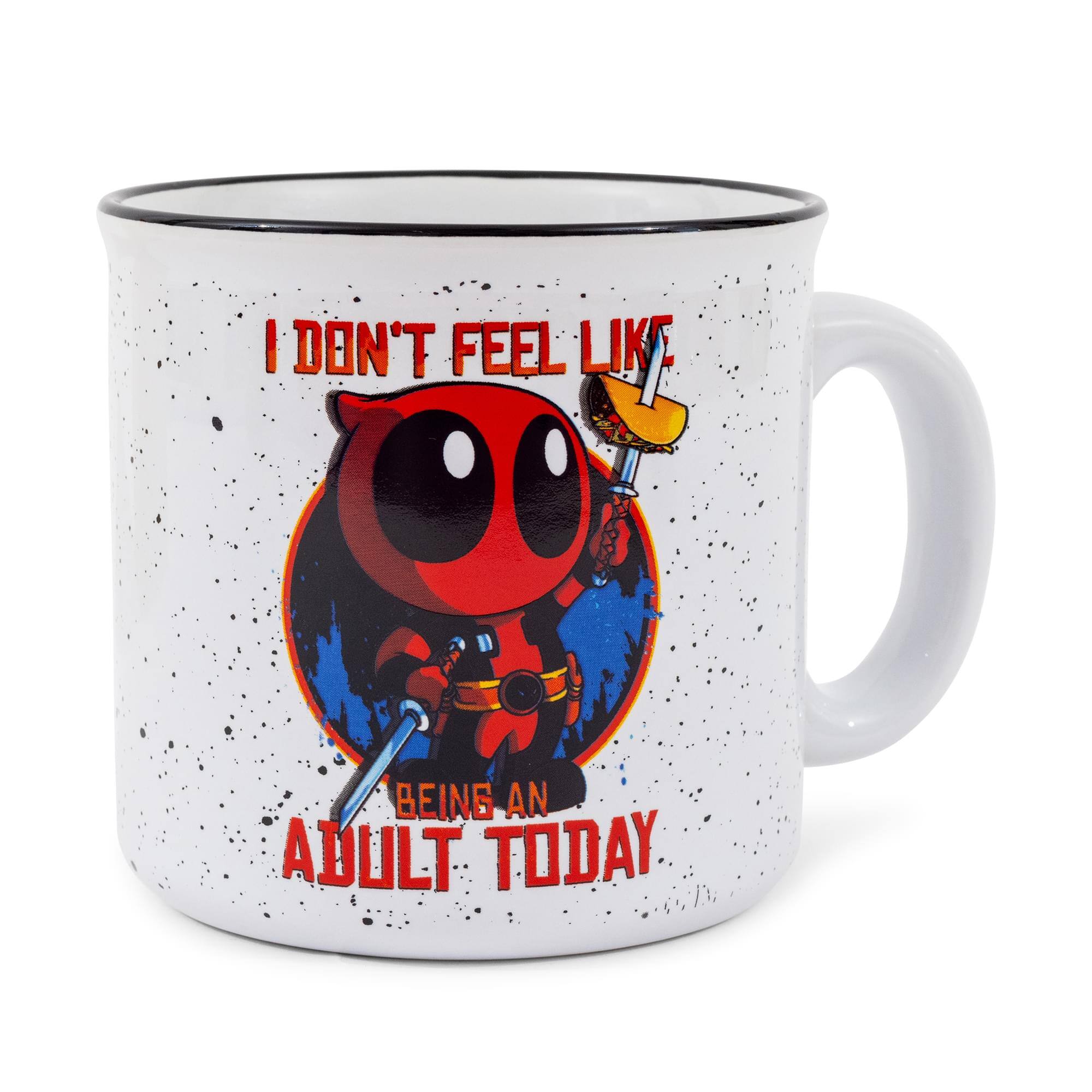 "Marvel - Deadpool ""Don't Feel Like An Adult Today"" Ceramic Camper Mug | 20 Ounces - Red" price history on PriceWatchPro