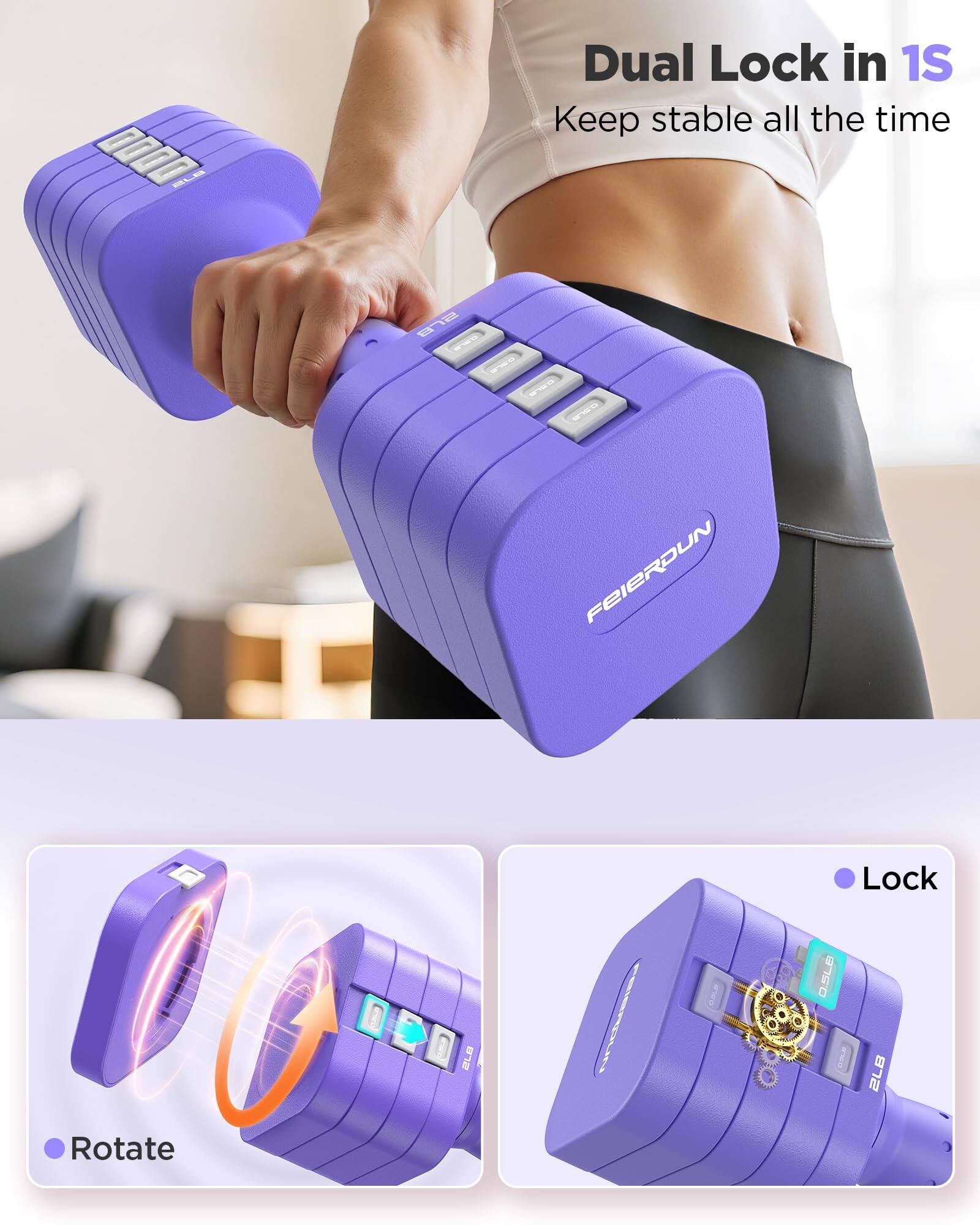 Dual Lock in 1S  
Keep stable all the time  

Rotate  
Lock