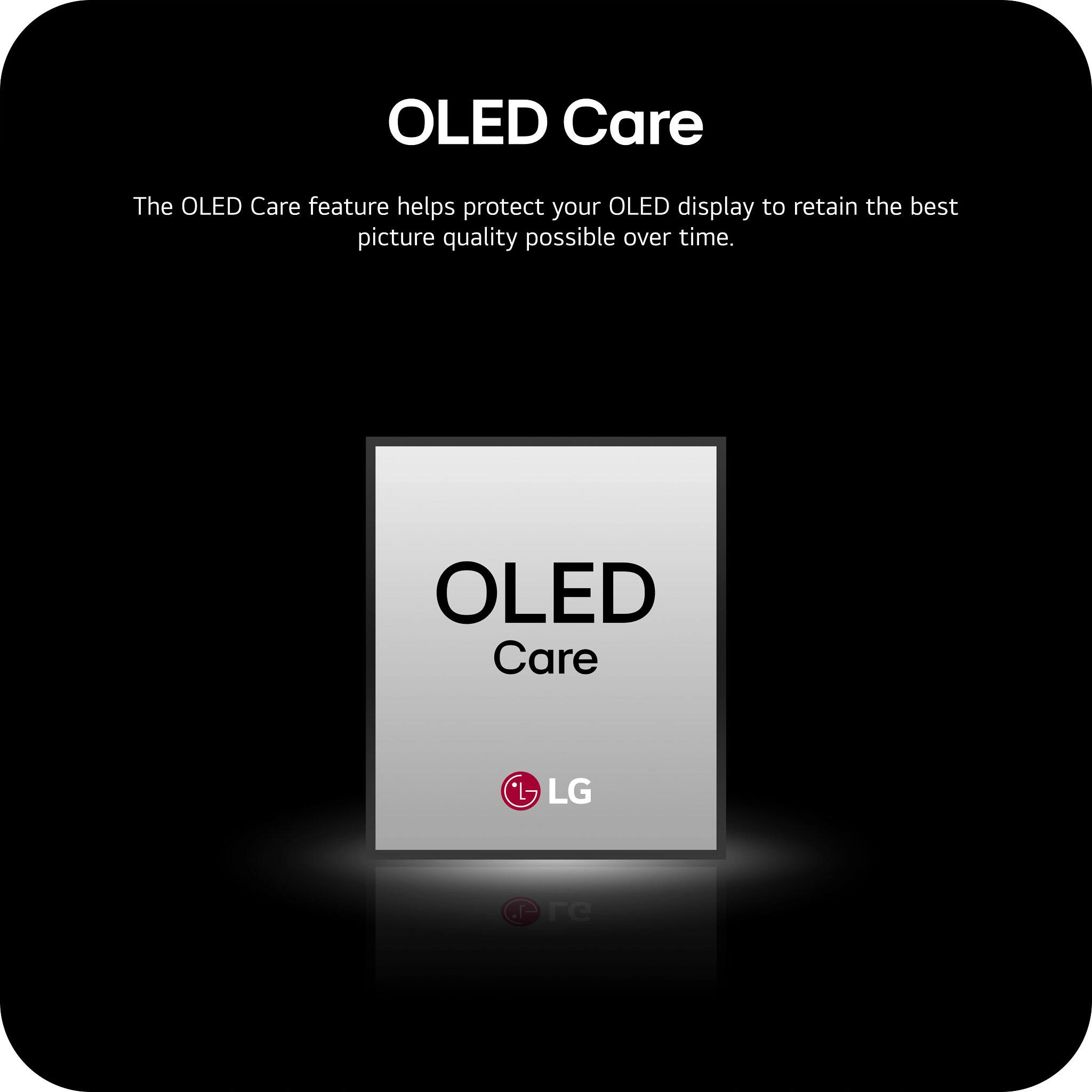 OLED Care
The OLED Care feature helps protect your OLED display to retain the best picture quality possible over time.
OLED Care
LG